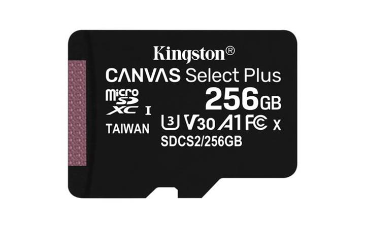 Kingston Canvas Select Plus microSDXC 256 GB SDCS2/256GBSP Kingston MicroSDXC karta 256GB Canvas Select Plus 100R A1 C10 - 1 ks