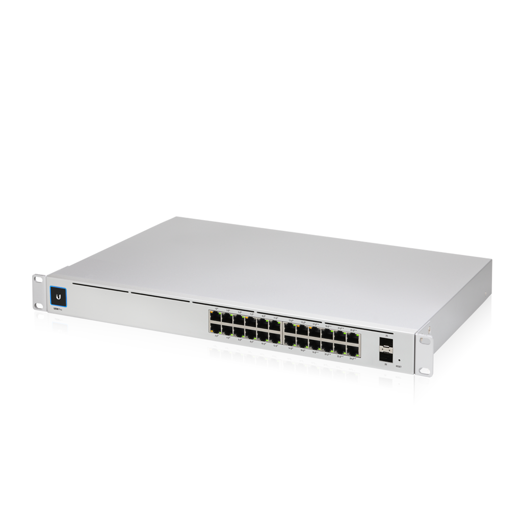 UBNT USW-Pro-24-POE Ubiquiti UniFi Switch Professional 24 PoE - 24x Gbit RJ45, 2x SFP+, 16x PoE 802.3af/at, 8x 802.3bt (PoE budget 400W)