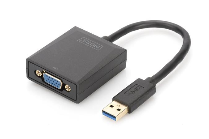 DIGITUS USB 3.0 to VGA Adapter Input USB Output VGA