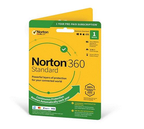 Norton 360 STANDARD 10GB + VPN 1 lic. 12 mes. (21405788)