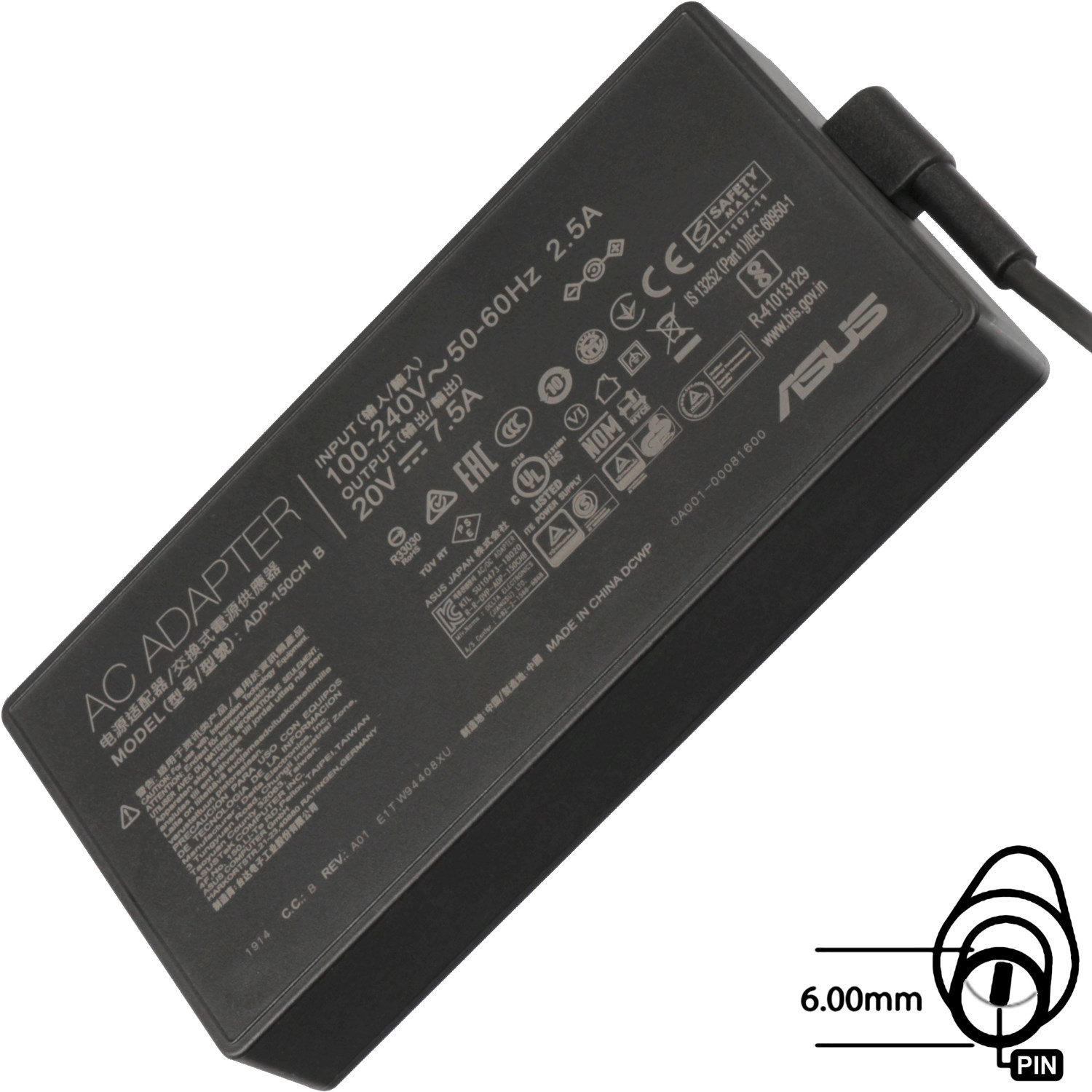 Asus adaptér 150W 20V 3P B0A001-00081600 - originální