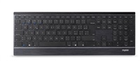 RAPOO set klávesnice a myš 9500M Multi-mode Wireless Ultra-slim Desktop Combo Set (kláv. - šedá/kovová, myš - černá)