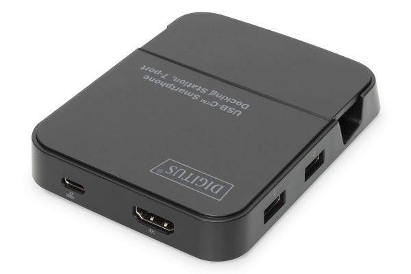 Digitus DA-70882 DIGITUS Docking Station for smartphones USB Type C 7 ports HDMI 4K 30Hz SD microSD black