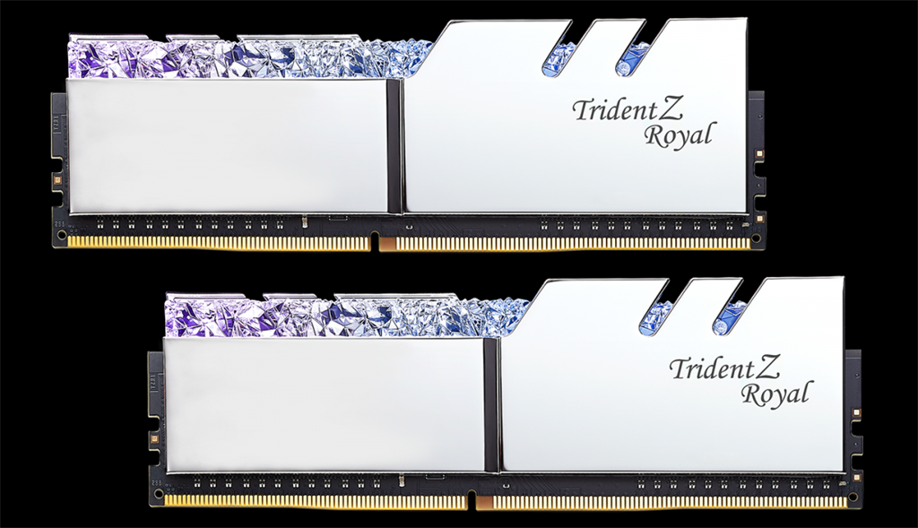 G.SKILL Trident Z Royal DDR4 16GB 2x8GB 4800MHz CL18 1.5V XMP 2.0 Silver