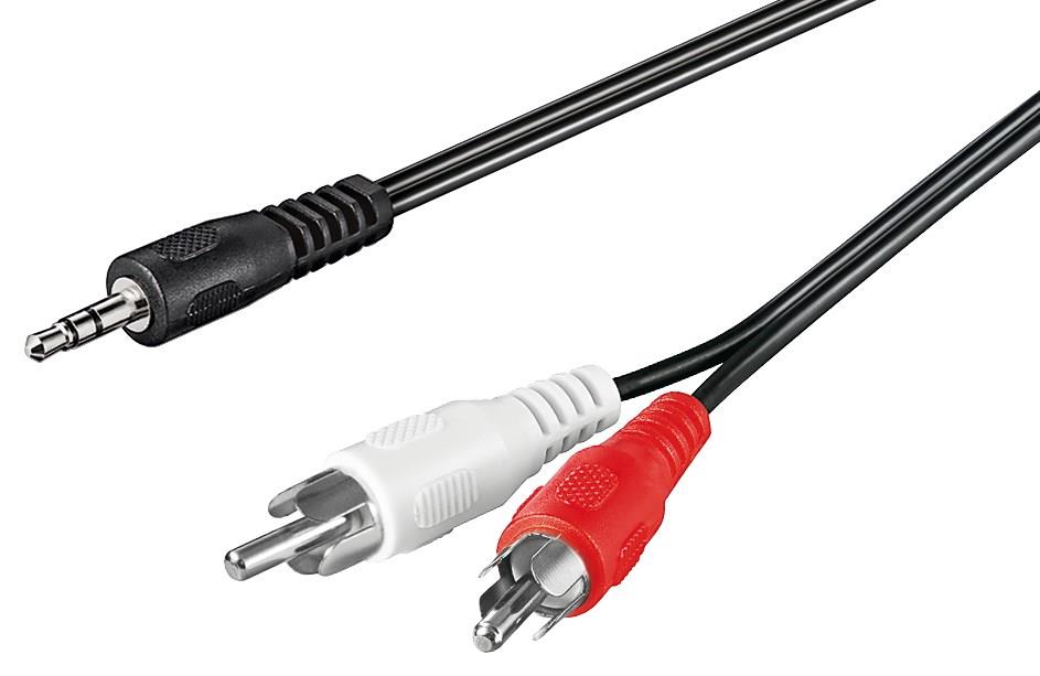 TECHLY 907545 Audio stereo cable Jack 3.5mm to 2x RCA M/M 3m