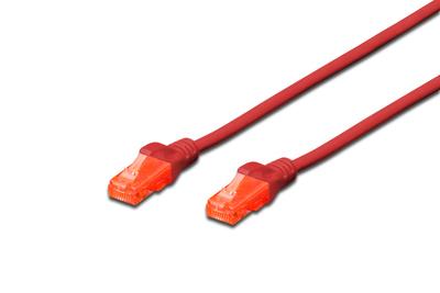 DIGITUS DK-1512-015/R DIGITUS Premium CAT 5e UTP patch cable, Length 1,5 m Color red