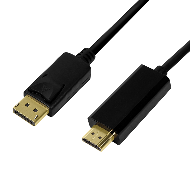 LOGILINK CV0129 LOGILINK - DisplayPort kabel, DP 1.2 to HDMI 1.4, 5m černá