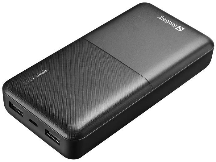 Sandberg 320-42 Sandberg Saver Powerbank 20000 mAh, 2x USB-A, černý