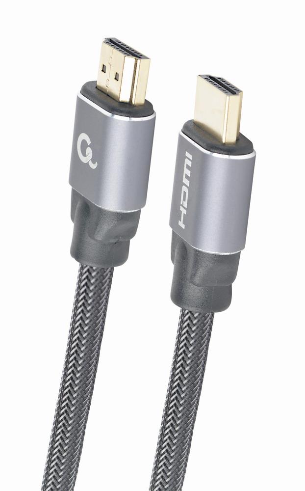 GEMBIRD Kabel HDMI 2.0, 2m, opletený, černý, blister