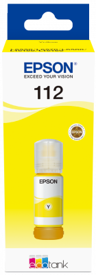 EPSON ink bar 112 EcoTank Pigment Yellow ink bottle