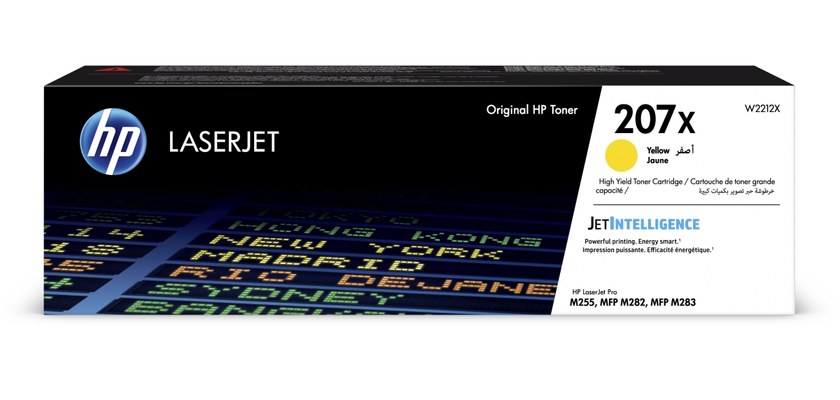 HP 207X Yellow LaserJet Toner Cartridge (2,450 pages)