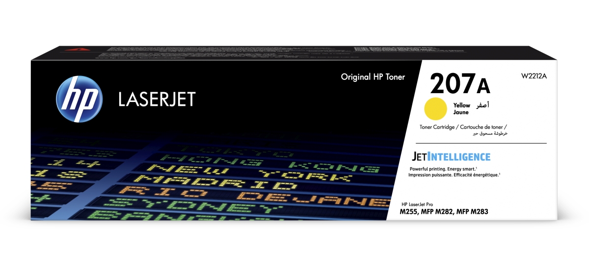 HP 207A Yellow LaserJet Toner Cartridge (1,250 pages)