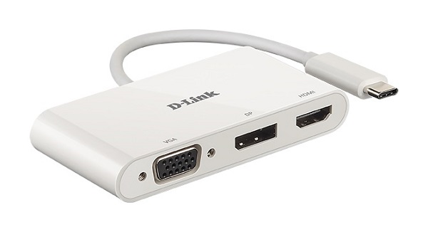 D-Link DUB-V310 D-Link 3-in-1 USB-C to HDMI/VGA/DisplayPort Adapter