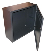XtendLan 19" nástěnný vertikální rozvaděč 2U+4U, šířka 540mm, hloubka 200mm, perforované dveře, 2x zámek, černý