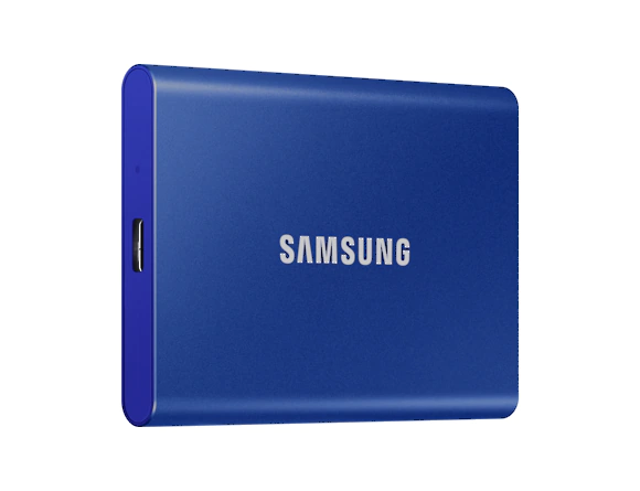 Samsung Externí SSD disk T7 - 500 GB - modrý