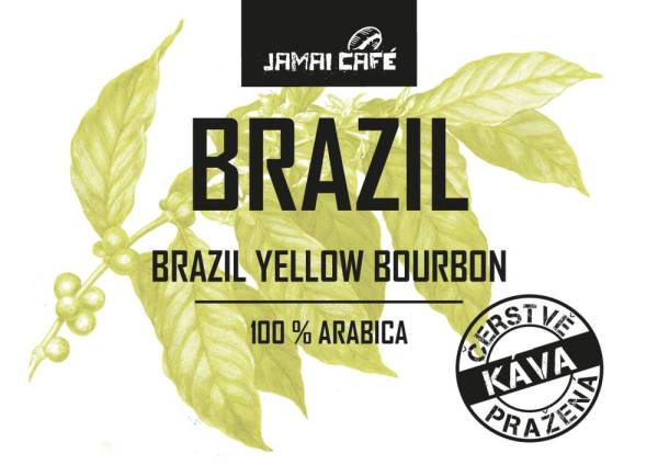Jamai Café Pražená zrnková káva - Brazílie Yellow Bourbon (500g)