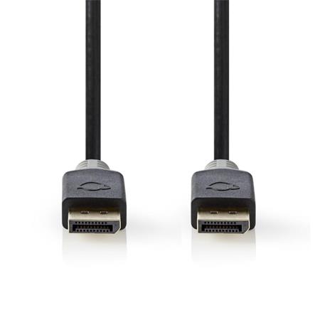 NEDIS DisplayPort 1.4 kabel/ DisplayPort zástrčka – DisplayPort zástrčka/ 8K/ antracitový/ box/ 2m