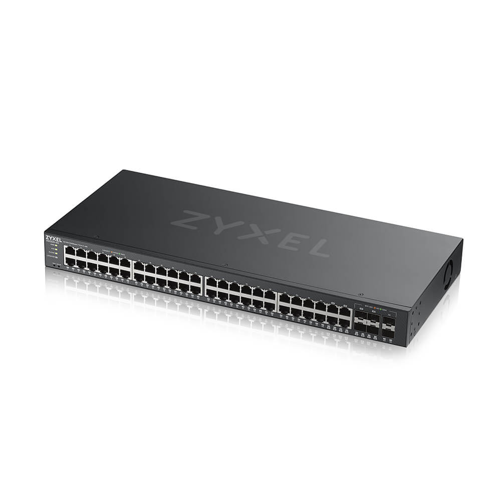 ZYXEL GS2220-50 Zyxel GS2220-50,EU region,48-port GbE L2 Switch with GbE Uplink (1 year NCC Pro pack license bundled)