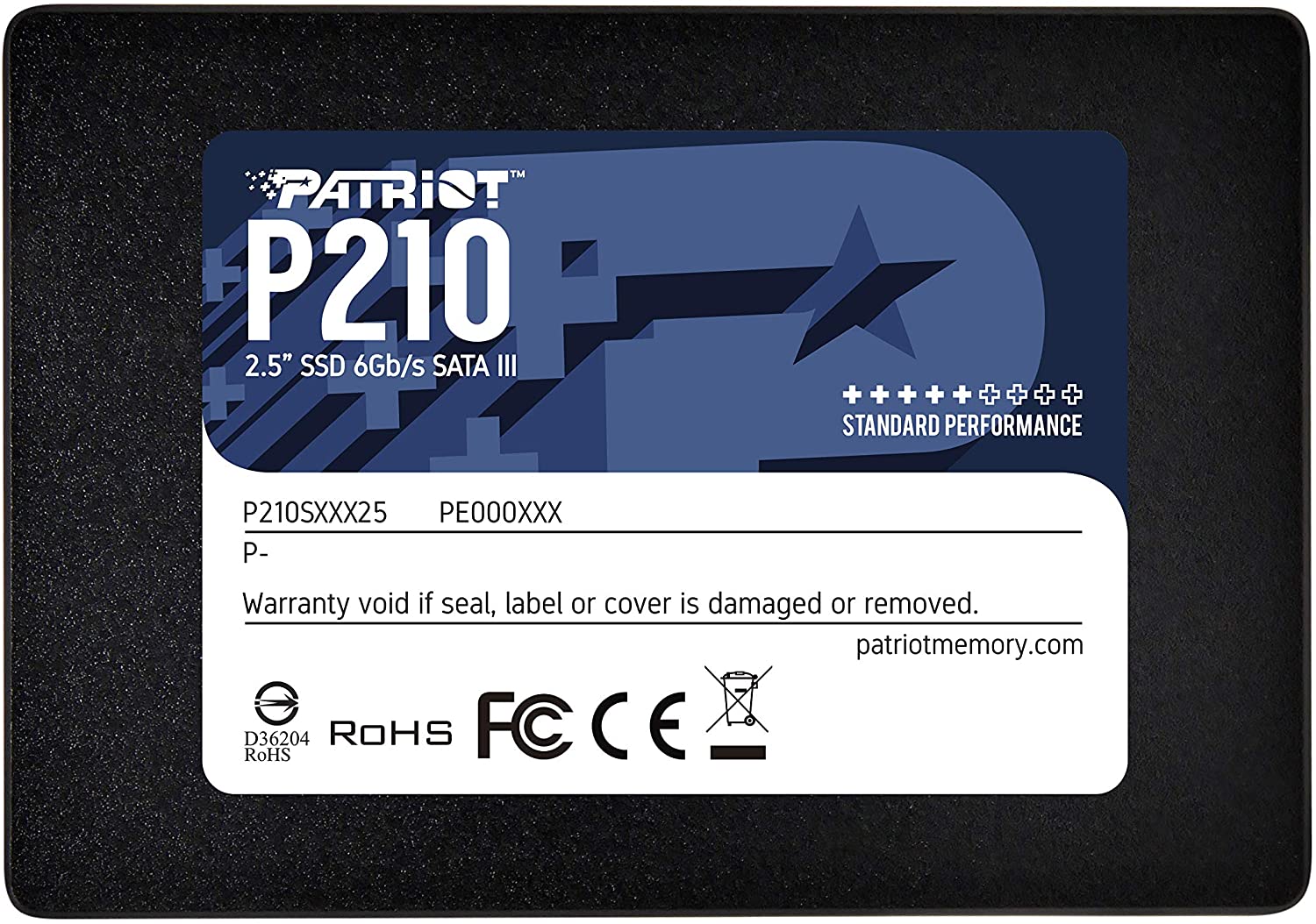 PATRIOT P210 1TB SSD / 2,5" / Interní / SATA 6GB/s / 7mm