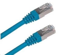 XtendLan PK_6ASFTP005blue Cat 6A, SFTP 0,5m, modrý XtendLan Patch kabel Cat 6A SFTP LSFRZH 0,5m - modrý