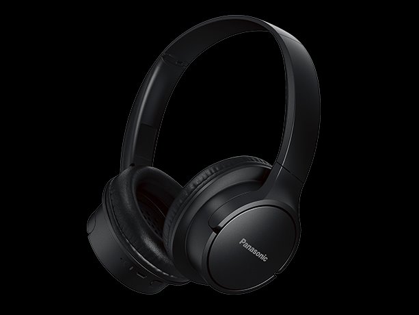 Panasonic RB-HF520BE-K, bezdrátové sluchátka, přes hlavu, Bluetooth, Mikrofon, XBS, 50 hodin výdrž, černá