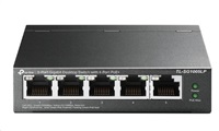 TP-Link TL-SG1005LP TP-Link switch TL-SG1005LP (5xGbE, 4xPoE+, 40W, fanless)
