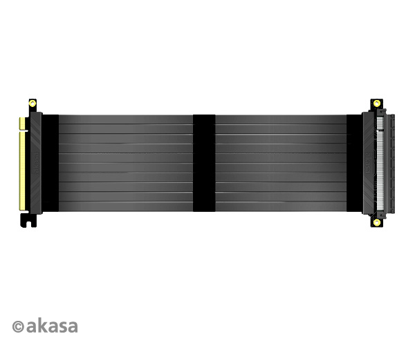 AKASA Riser black X3, 30 cm, AK-CBPE01-30B AKASA kabel RISER BLACK X2 Premium PCIe 3.0 x 16 Riser, 30cm