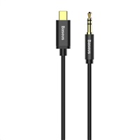 Baseus CAM01-01 Baseus Yiven Series audio kabel USB-C / 3,5mm Jack 1,2m, černá