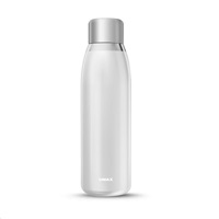 UMAX chytrá láhev Smart Bottle U5 White/ upozornění na pitný režim/ objem 500ml/ provoz 30 dní/ USB/ ocel