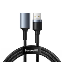 Baseus Cafule nabíjecí / datový kabel USB3.0 samec na USB3.0 samice 2A 1m, šedá
