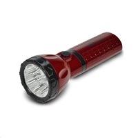 Solight LED nabíjecí svítilna, 9 x LED, červenočerná, plug-in - WN10