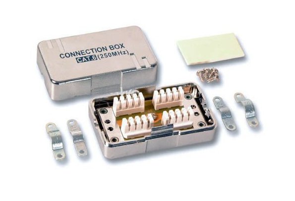 PremiumCord srjbox-02 PremiumCord Propojovací box pro kabely Cat.6, narážecí, stíněný