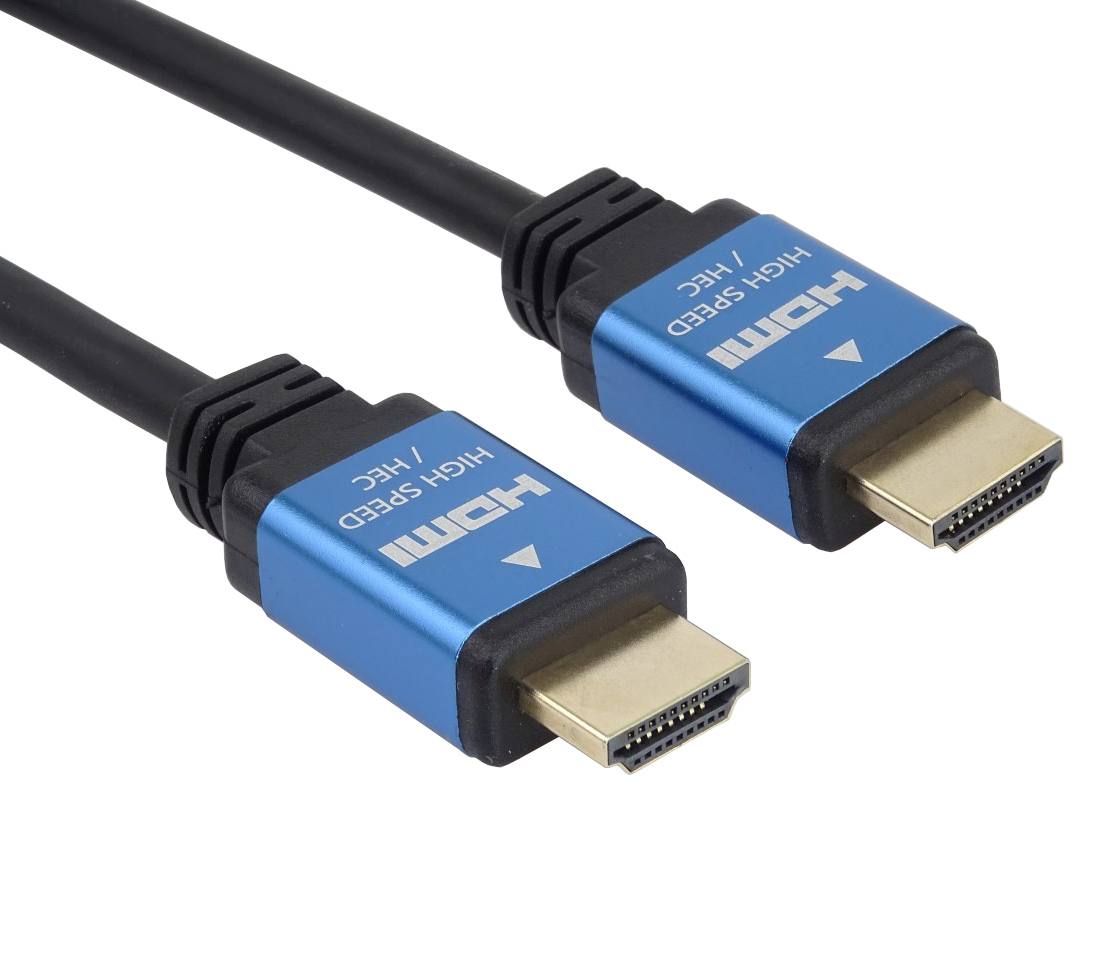 PREMIUMCORD Kabel HDMI - Ultra HDTV, 5m (kovové, zlacené konektory)