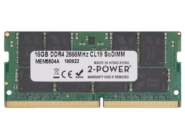 2-Power 16GB PC4-21300S 2666MHz DDR4 CL19 Non-ECC SoDIMM 2Rx8 (DOŽIVOTNÍ ZÁRUKA)
