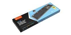 CANYON bezdrátová bluetooth klávesnice BK-10, 104 kláves,tenká, Apple MacOS Layout, US,cerná