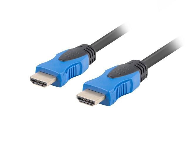 LANBERG HDMI M / M 2.0 kabel 15m 4K, CU, černý