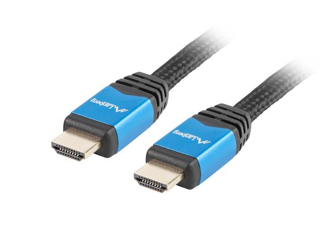 LANBERG HDMI M / M 2.0 kabel 3m, CU, černý, Premium