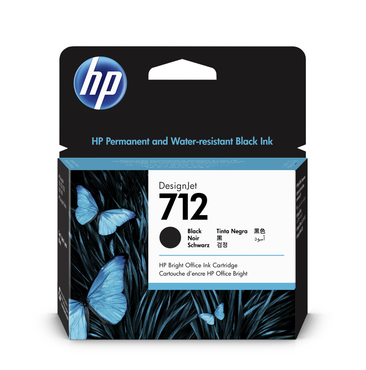 HP 712 Inkoustová náplň černá (80ml)/ 3ED71A