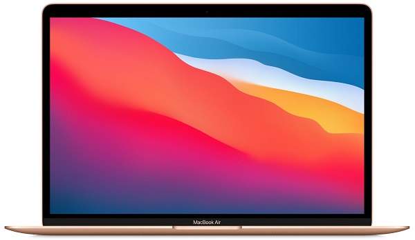 Apple MacBook Air/M1/13,3"/2560x1600/8GB/512GB SSD/M1/Big Sur/Gold/1R