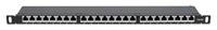 Intellinet 720922 Intellinet Patch panel 24 port Cat6A, stíněný FTP, černý, 0.5U