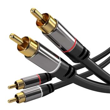 PremiumCord kjqccmm5 PREMIUMCORD kabel, 2x CINCH-2x CINCH M/M, 5m
