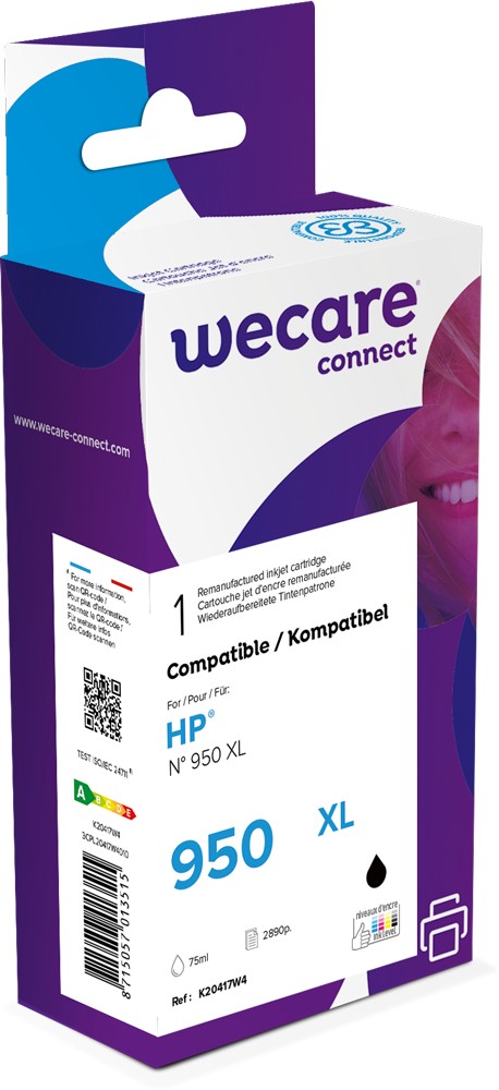 WeCare HP CN045AE - kompatibilní WECARE ARMOR cartridge pro HP Officejet 8100, 8600 (CN045AE), černá/black, 75ml, 2890str