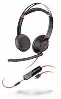 Plantronics Blackwire 5220, USB-C, náhlavní souprava na obě uši se sponou