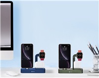 COTECi nabíjecí stanice Base29 3v1 pro Apple iPhone & Watch & AirPods/Pro šedá