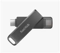SanDisk Flash Disk 256GB iXpand Luxe, USB-C + Lightning