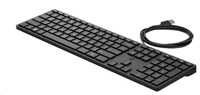 HP Wired Desktop 320K Keyboard 9SR37AA#ABB HP Wired 320K keyboard - anglická