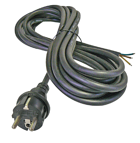 Kabel flexo guma 3x1,5mm, črná, 5m S03250
