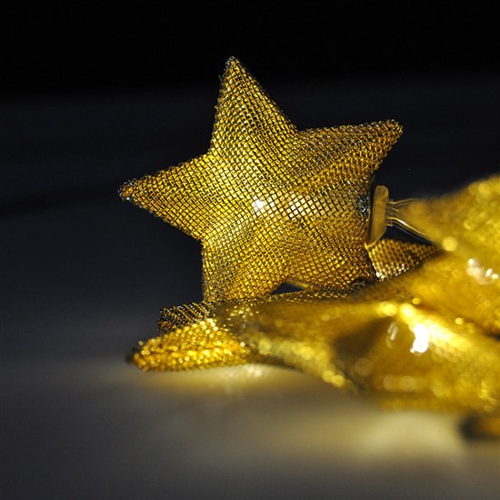 Solight LED řetěz vánoční hvězdy zlaté 10LED řetěz 1m zlatá barva 2x AA IP20 1V212 Solight LED řetěz vánoční hvězdy zlaté, 10LED řetěz, 1m, zlatá barva, 2x AA, IP20 - 1V212