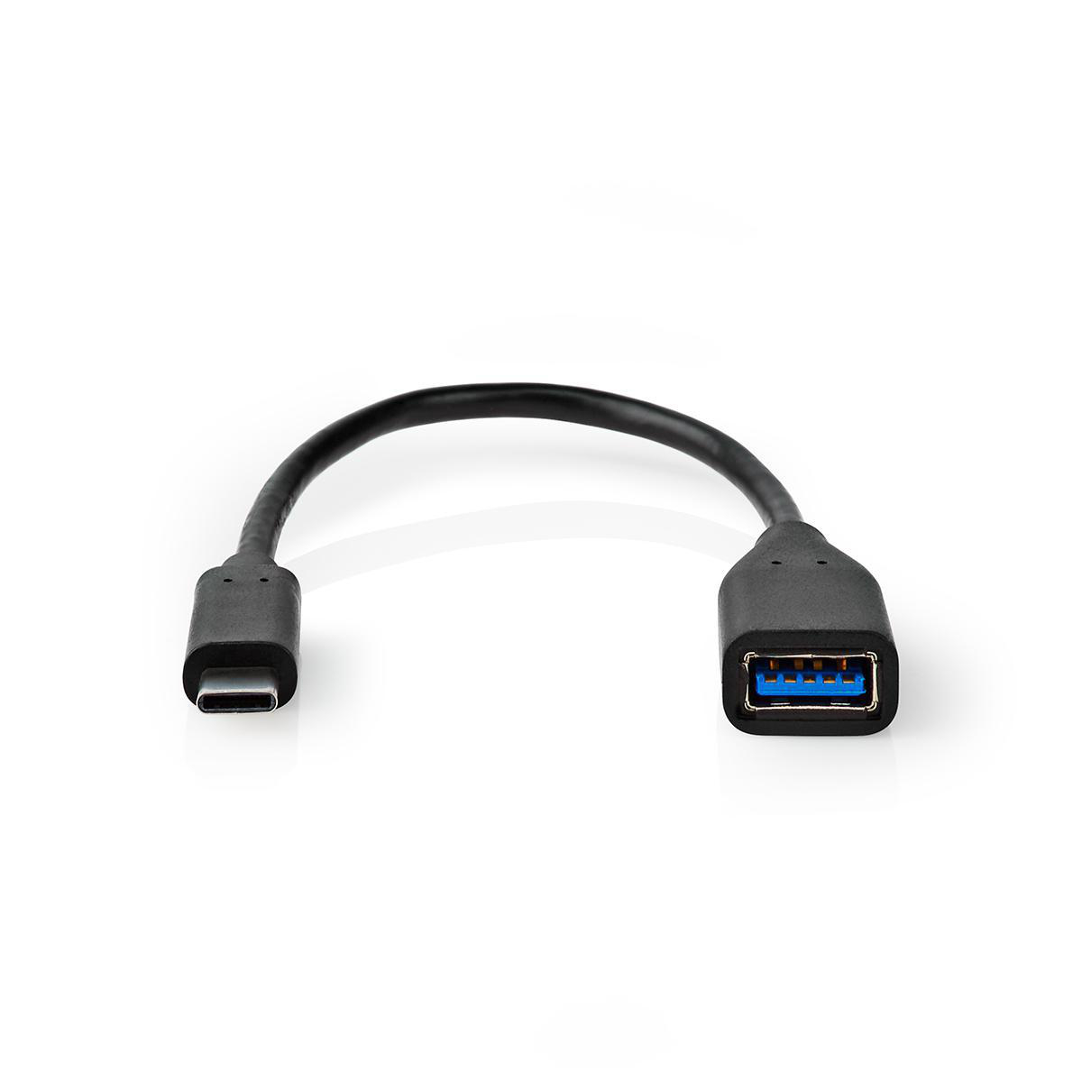 USB Adaptér Typ-C vidlice / USB-A zásuvka 20cm černý CCGT61710BK02