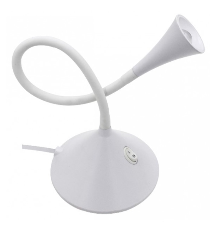 NILSEN LED stolní lampa HAPPY 2,4W, bílá PX023